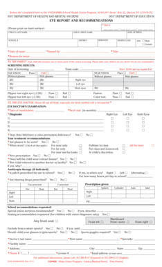 NYC School Health Vision Report and Recommendations