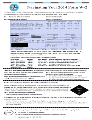 2014 Form W-2 Guide