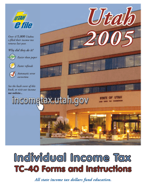 Utah Individual Income Tax TC-40 Form
