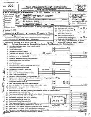 Form 990 Tax Exemption Application