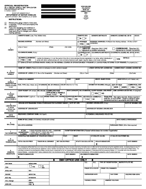 Connecticut Motor Vehicle Title Application