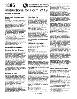 IRS Form 2119