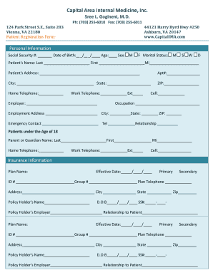 Patient Registration Form
