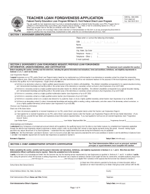 Teacher Loan Forgiveness Application