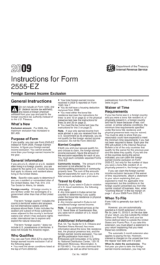 Instructions for Form 2555-EZ
