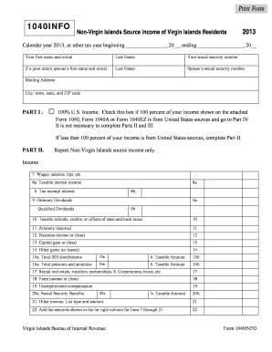 Virgin Islands Form 1040INFO