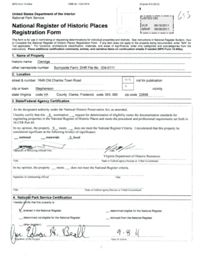 National Register of Historic Places Registration Form