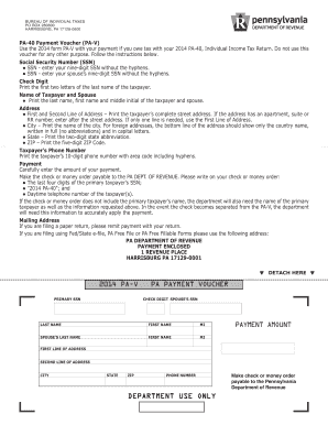 PA-40 Payment Voucher