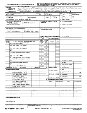 US Federal Travel Voucher Form