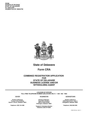 Delaware Combined Registration Application