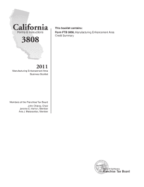 California Manufacturing Enhancement Area Credit Form