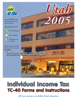 Utah Individual Income Tax TC-40 Form