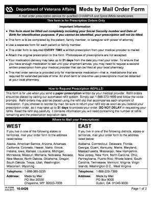 VA Meds by Mail Order Form