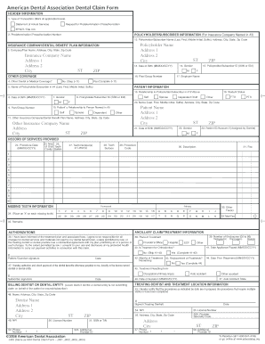 Dental Claim Form