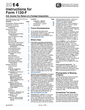 Form 1120-F Instructions