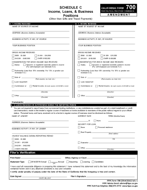 California Form 700 Schedule C