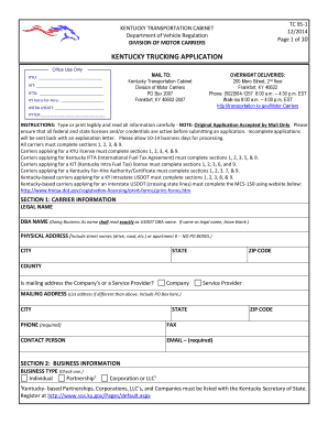 Kentucky Trucking Application