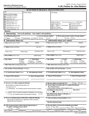 USCIS Form I-130 Petition for Alien Relative