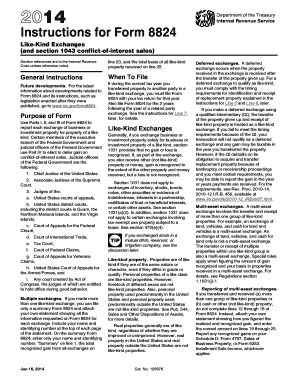 IRS Form 8824 Instructions