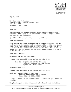 IRS Form 990 for Nonprofit Organizations