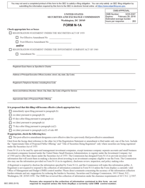 Form N-1A Registration Statement