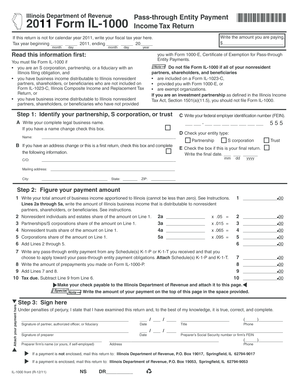 Illinois Pass-Through Entity Payment Form