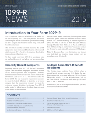 Alaska 1099-R Tax Form