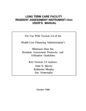 Long term care facility resident assessment instrument - chfs ky