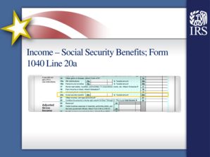 Form 1040 Line 20a Social Security Benefits
