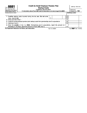 IRS Form 8881