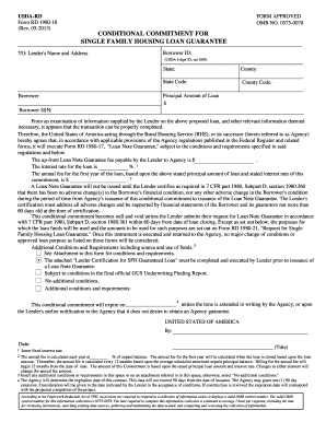 USDA Single Family Housing Loan Guarantee