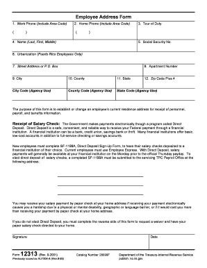 Employee Address Form