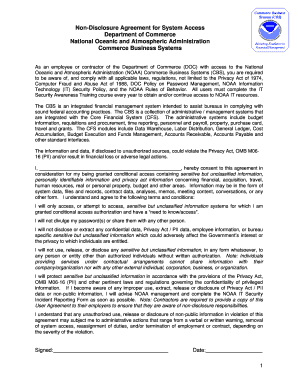 Non-Disclosure Agreement for System Access