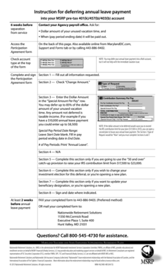 Maryland Retirement Savings Agreement