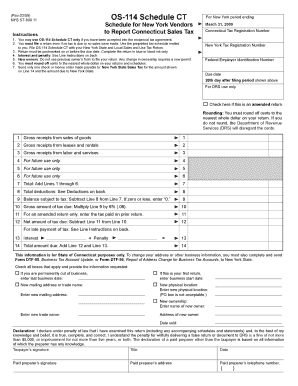 New York Connecticut Sales Tax Schedule