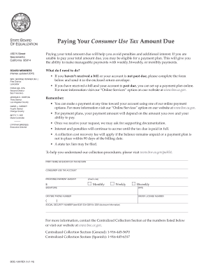 California Consumer Use Tax Payment Form