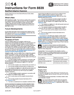 Instructions for Form 8839
