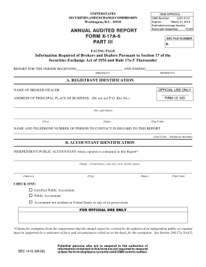 SEC Form X-17A-5 Annual Audited Report