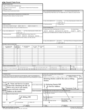 Dental Claim Form