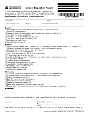 Vehicle Inspection Report
