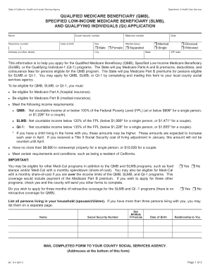 California QMB SLMB QI Application