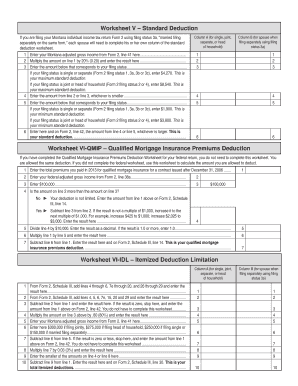 Montana Standard Deduction Worksheet