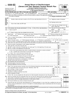 IRS Form 5500-EZ