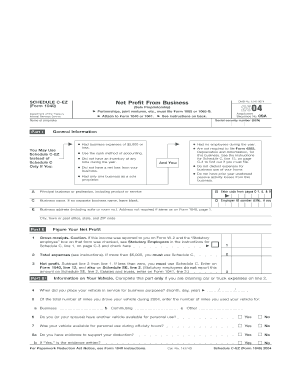 Schedule C-EZ (Form 1040) 2004
