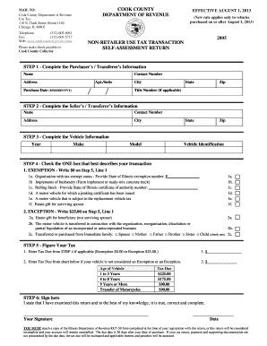 Cook County Use Tax Return