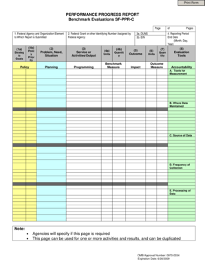 Federal Performance Progress Report