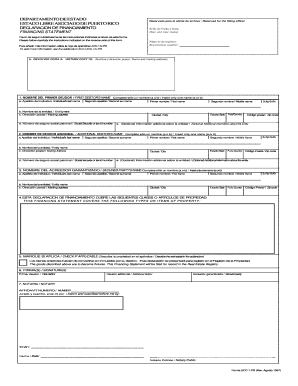 Declaración de Financiamiento