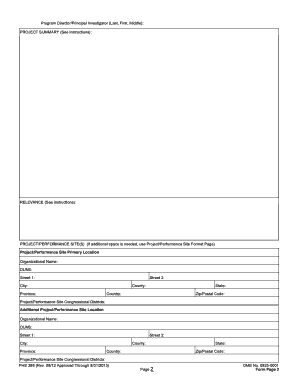 PHS 398 Research Grant Application