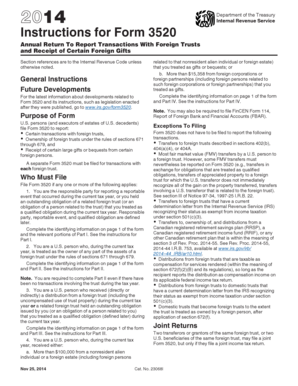 Form 3520 Instructions
