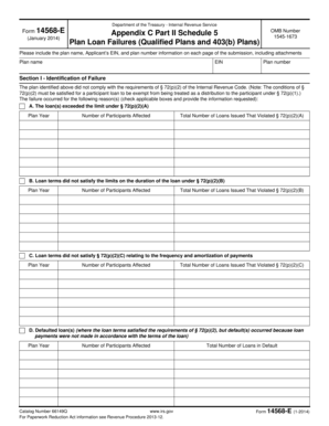 IRS Form 14568-E Appendix C Part II Schedule 5